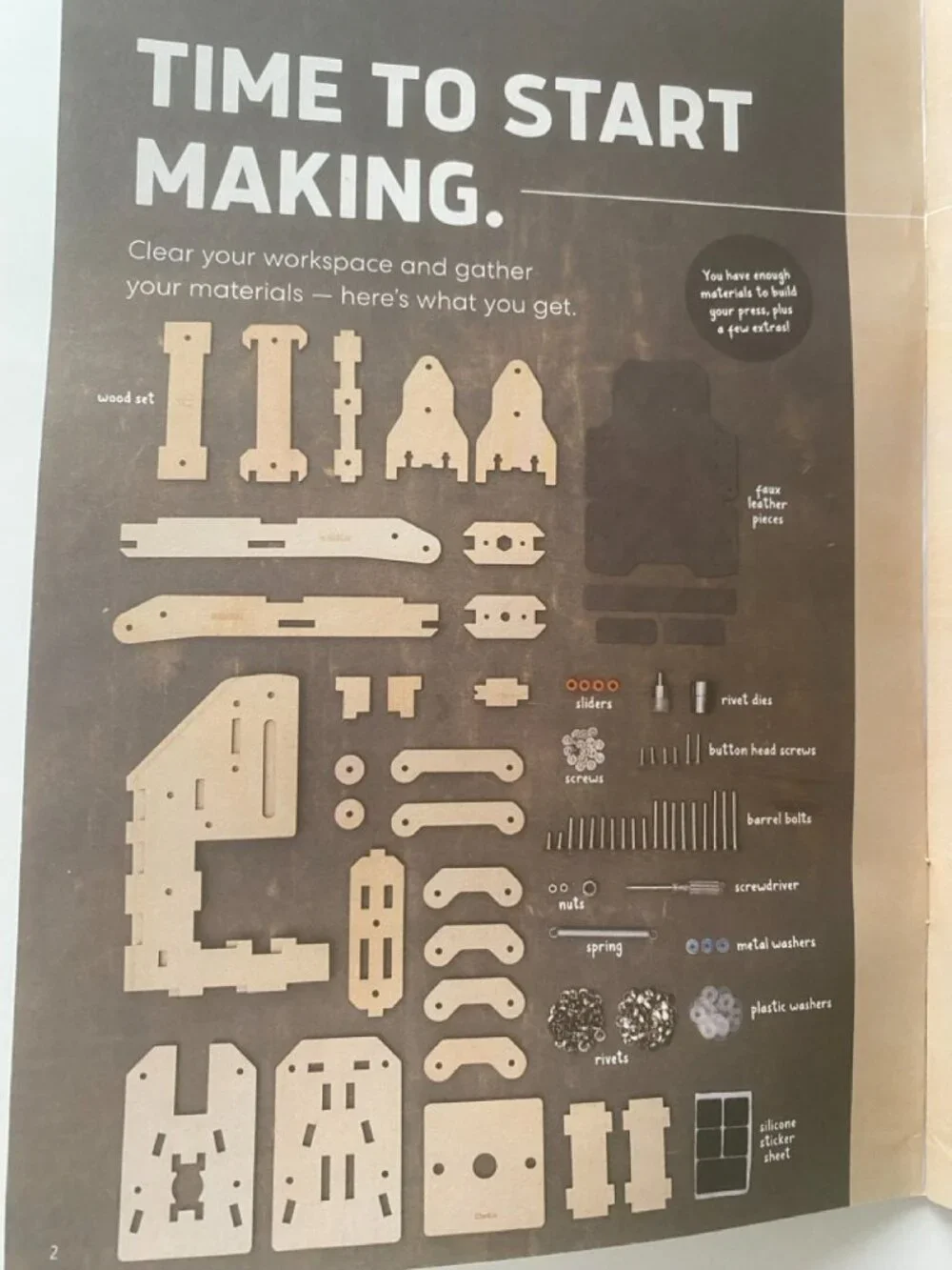 KiwiCo Rivet Press Eureka Crate build kit. Recommended ages 12+.